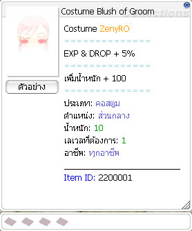 Costume Blush of Groom