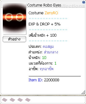 Costume Robo Eyes
